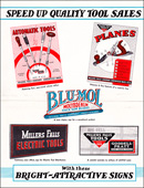 Millers Falls Company eleven new tools brochure, unfolded