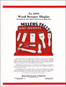 Millers Falls Company No. 3900 Wood Scraper Display