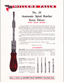 no. 29 screwdriver with bits circular