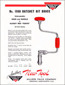 No. 1950 ratchet bit brace circular