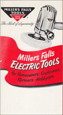 Millers Falls Company 1954 power workshop brochure