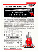 Rotatable blade keyhole saws circular