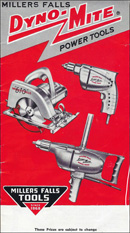 Millers Falls Company 1955 power tool brochure