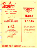 Millers Falls Company illustrated dealers' price list, 1957