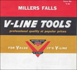 Millers Falls Company V-line catalog booklet, 1957
