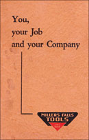 Millers Falls Company employee manual 1940s, cover