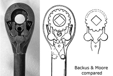 Backus and Moore ratchets compared
