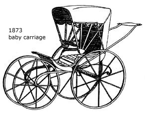 Amidon baby carriage, 1872