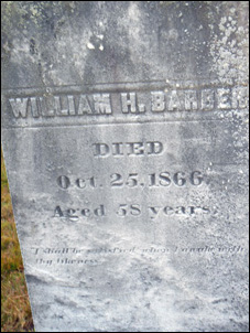 William H. Barber tombstone