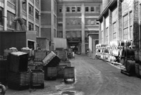 Courtyard storage, Millers Falls plant, Greenfield, Massachusetts