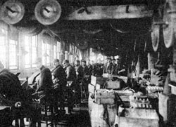 millers falls factory polishing room