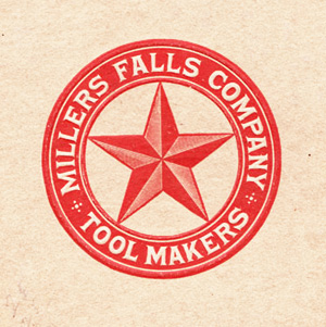 Millers Falls logo ca. 1912