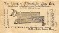 Langdon Mitre Box 1872 trade card