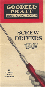 Goodell-Pratt screwdrivers brochure